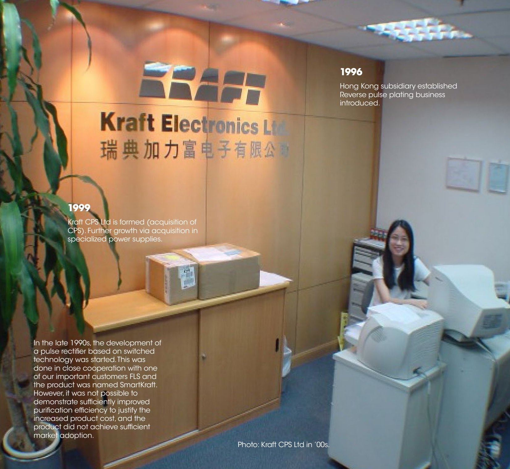 Kraft Electronics Ltd Hong Kong subsidiary workshop