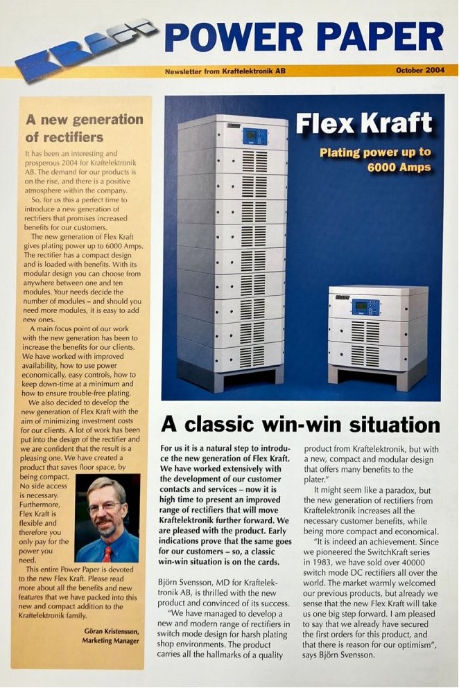 Power Paper — Kraftelektronik newsletter, October 2004