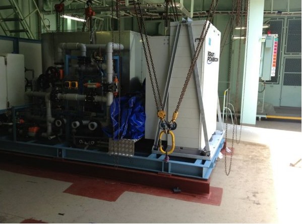 Ballast water treatment system with FlexKraft Marine on a ship, 2013