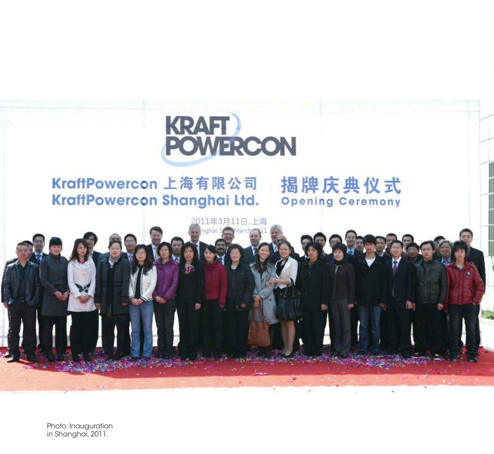 KraftPowercon Shanghai opening ceremony, group photo, 2011
