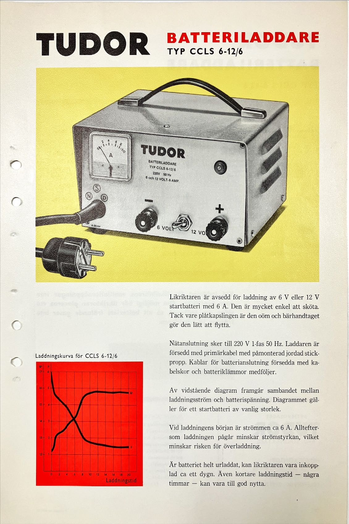 Tudor CCLS chargers installed in a charging room, 1960s